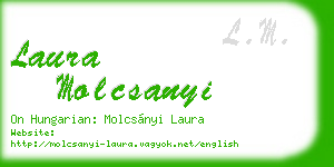 laura molcsanyi business card