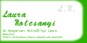 laura molcsanyi business card